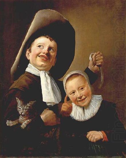 A Boy and a Girl with a Cat and an Eel, Judith leyster